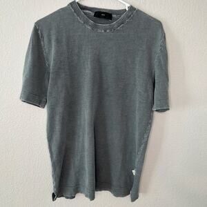Liu Jo mens distressed short sleeve gray t-shirt with holes *** S***